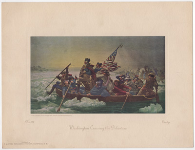 Washington crossing the Delaware River